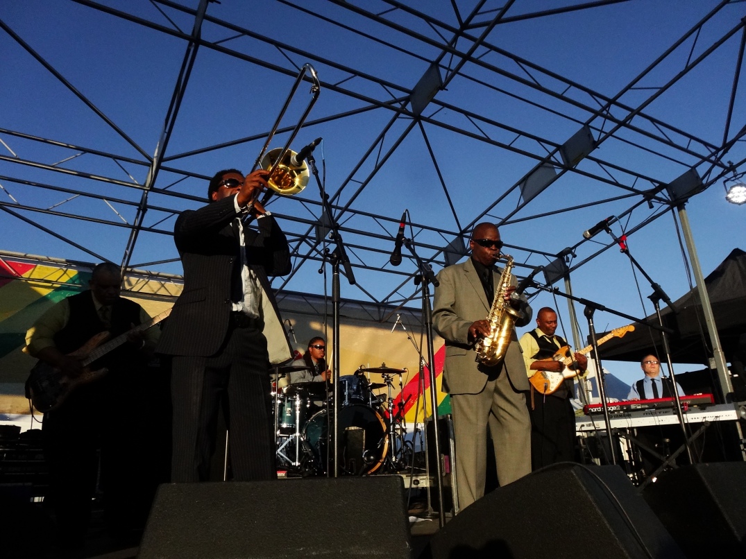 Maceo Parker and his band performing at The Beach Ball Festival 9/21/13 [ig: @methodman13]