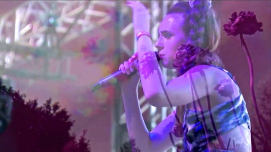 MØ | Coachella | 4/12/15 | iPhone5 Screen Shot of Weekend 1 Live Stream Un-Leashed by T-Mobile