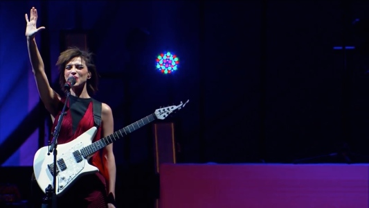St. Vincent | Coachella |4/12/15 | iPhone5 Screen Shot of Weekend 1 Live Stream Un-Leashed by T-Mobile